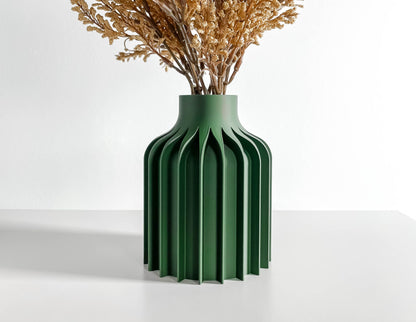 Modernist Vase, Curved Table Decor, Floral Display, Desk Planter, Organic Shape, Accentware, Gallery inspired