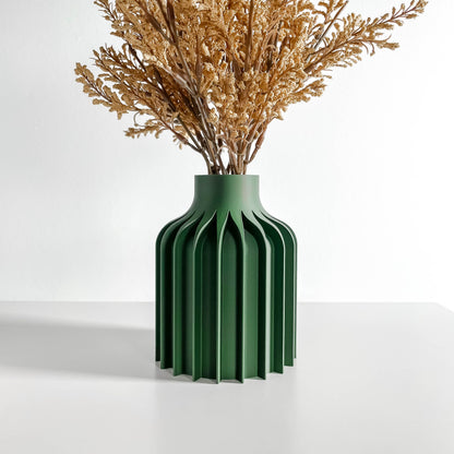 Contemporary Sculptural Vase, Curved Table Decor, Floral Desktop Planter, Gallery