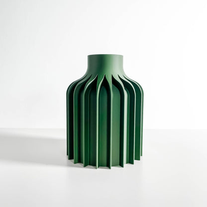 Contemporary Sculptural Vase, Curved Table Decor, Floral Desktop Planter, Gallery