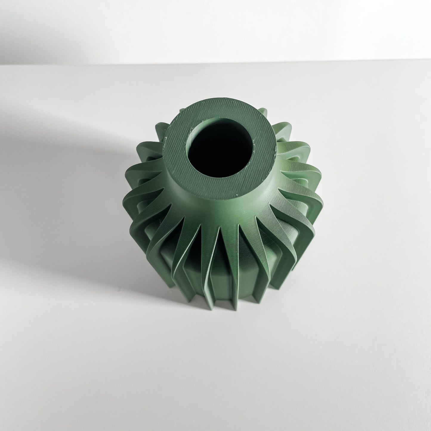 Contemporary Sculptural Vase, Curved Table Decor, Floral Desktop Planter, Gallery