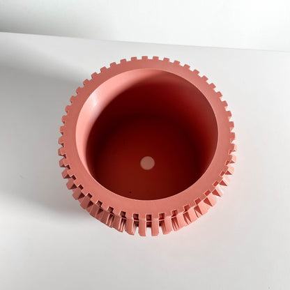 Planter Pot, Geometric Plant Holder, Desk Herb Container, Minimalist Accent, Home Decor