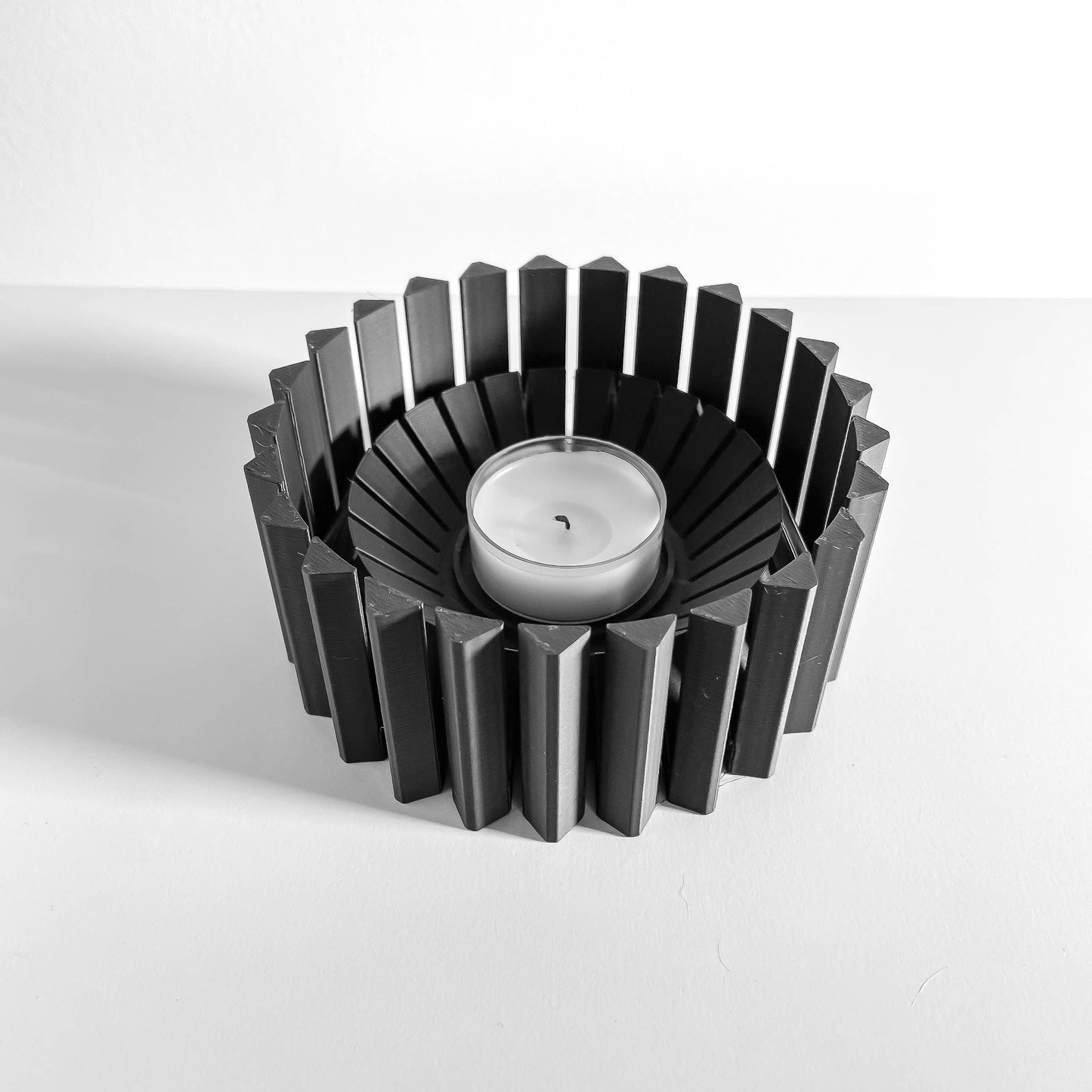 tealight holder, modern candle vessel, boho tabletop accent, scandinavian minimalist