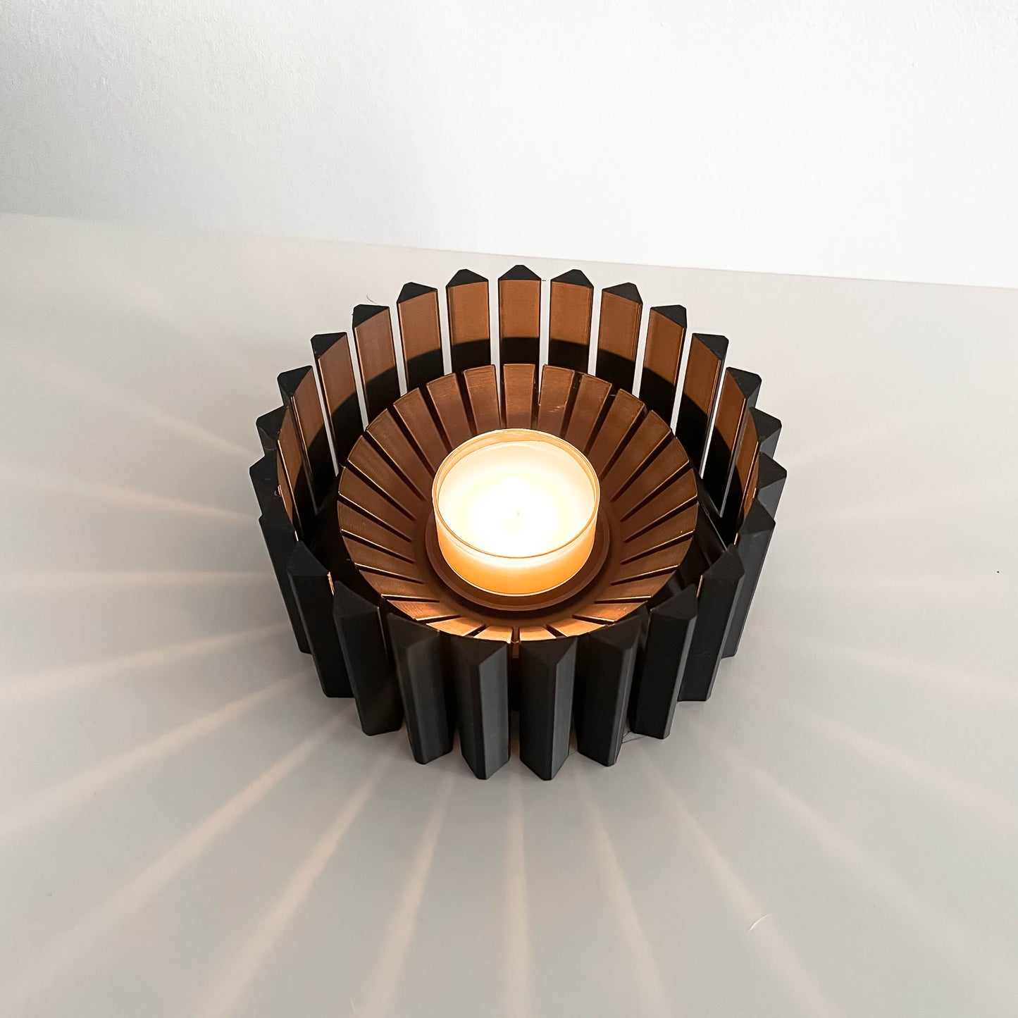 tealight holder, modern candle vessel, boho tabletop accent, scandinavian minimalist