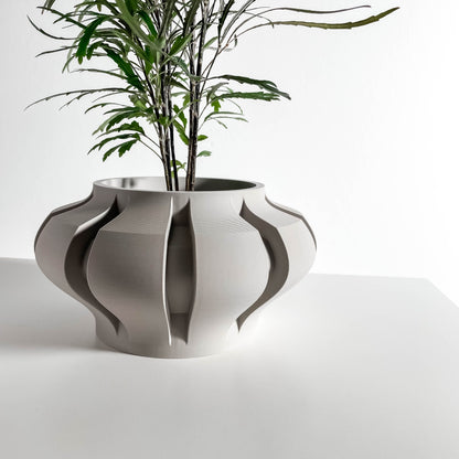Planter Pot, Geometric Sculptural Vessel, Desktop Organizer, Minimalist Modern Accent