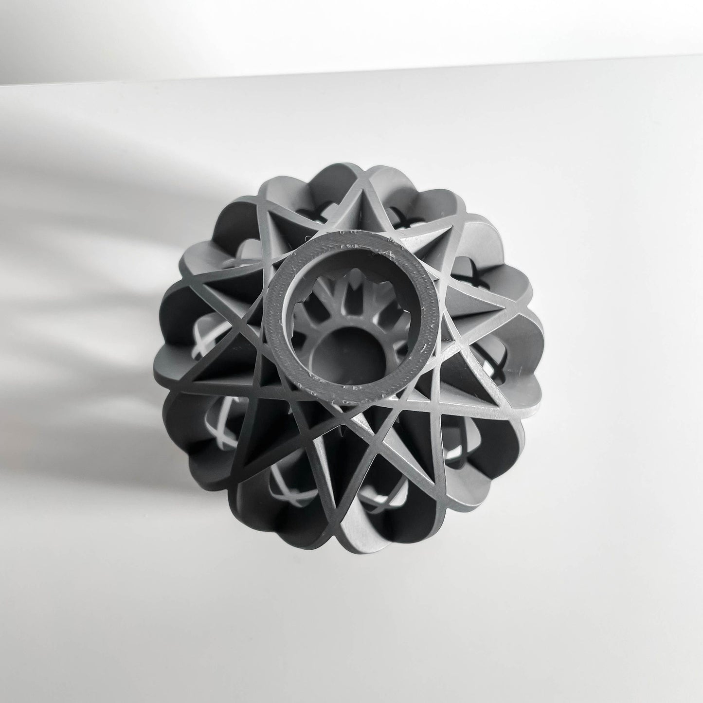 Modern Vase, Textured Tabletop Sculpture, Ribbed Flower Holder, Elegant Accent, Minimalist