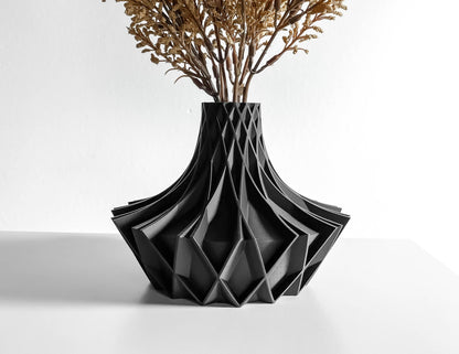 Tabletop Vase, Sculptural Geometric Vessel, Contemporary Desk Accent, Bud Holder