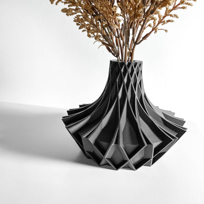 Tabletop Vase, Sculptural Geometric Vessel, Contemporary Desk Accent, Bud Holder