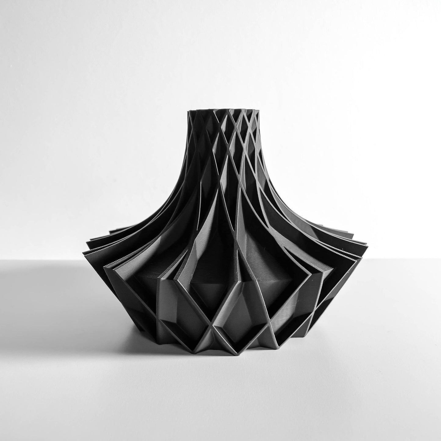 Tabletop Vase, Sculptural Geometric Vessel, Contemporary Desk Accent, Bud Holder