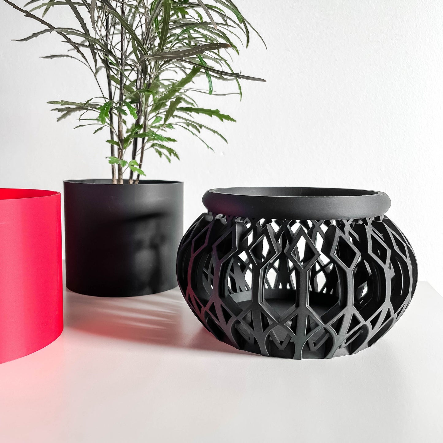 Planter Pot, Indoor Herb Holder, Worksurface Succulent Container, Minimalist Accent